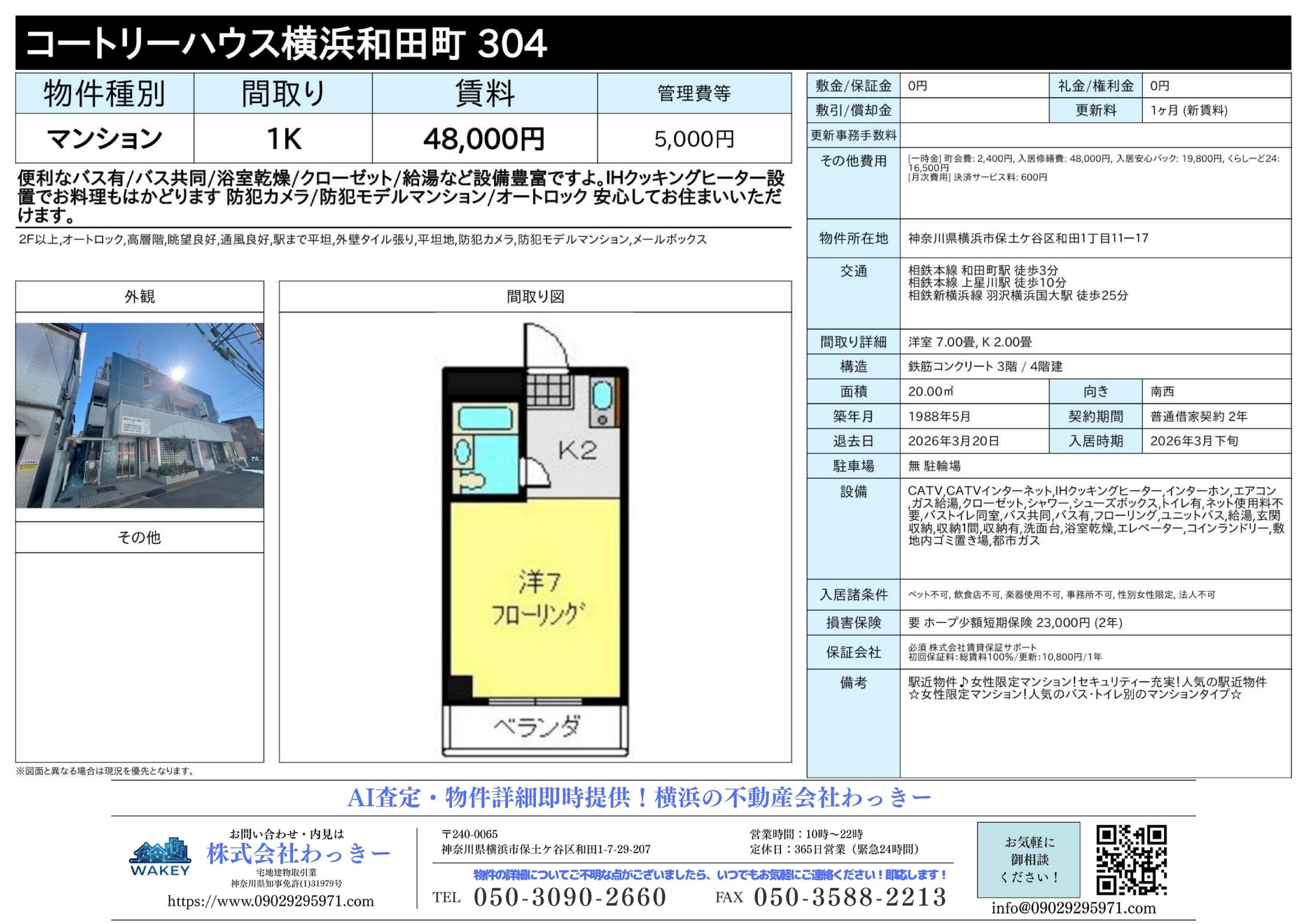 コートリーハウス横浜和⽥町